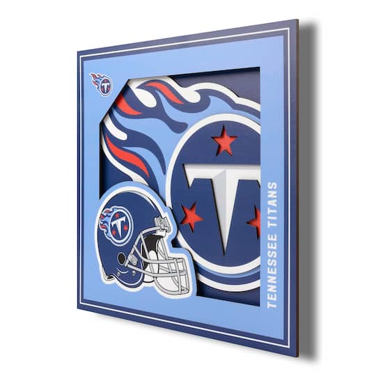 NFL 3D Logo Series Wall Art By Youthefan in Tennessee Titans | 12" x 12" | Michaels®